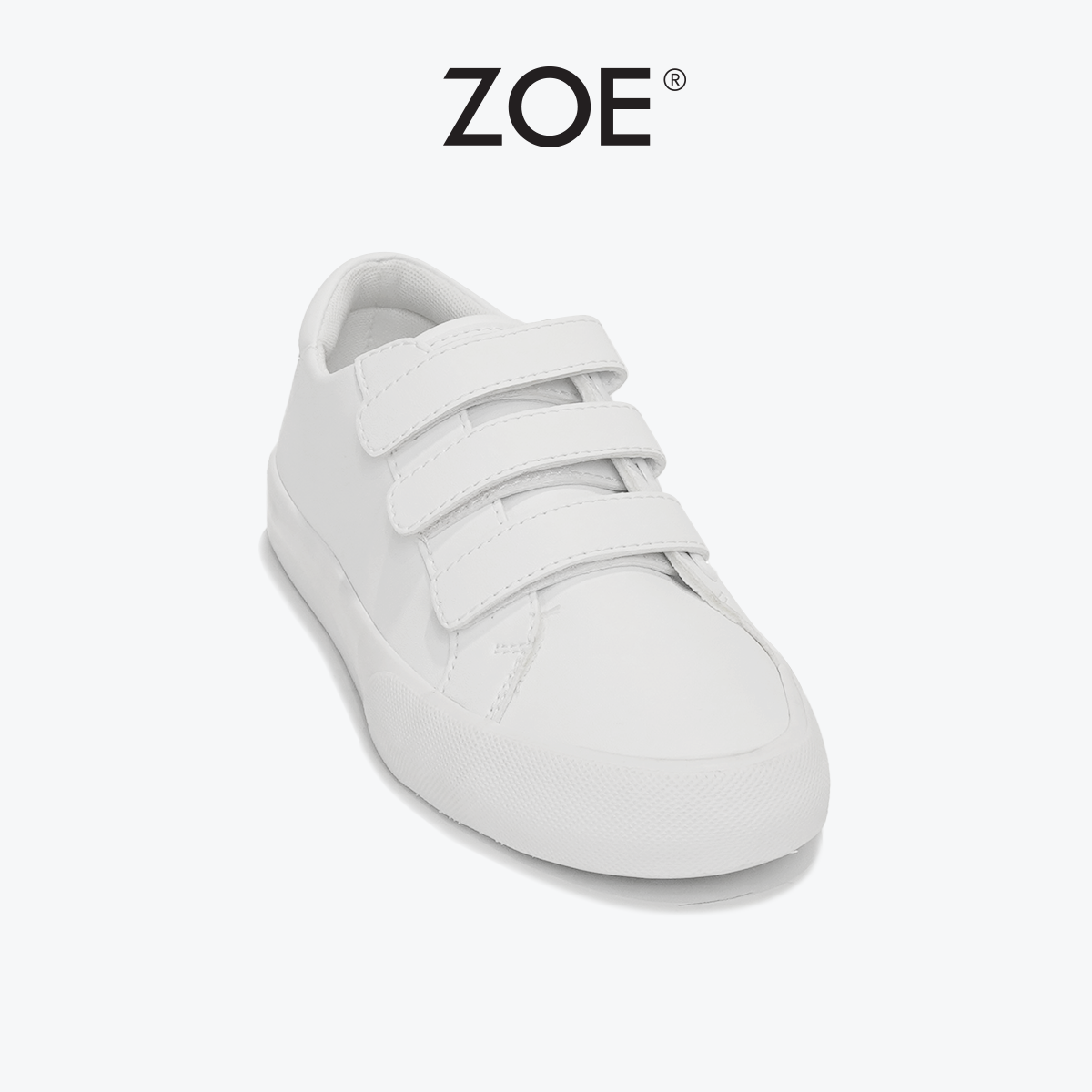 Giày Sneaker Trắng Quai Dán Zoe (Giày Thể Thao Trắng Hook N'Loop - SK005) | Zoe Official
