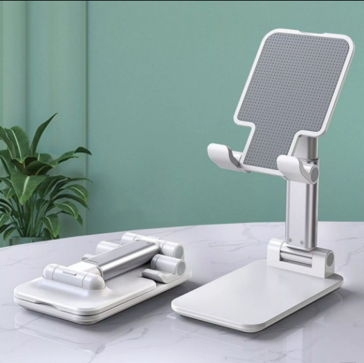 BASIKE Retractable Aluminum Alloy Desktop Holder Universal Table Cell Phone Stand Desktop Rack Multifunction Mobile Phone Holder Stand Support Ipad Pro 12 Inch Thick Stand Suitable for Samsung OPPO VIVO Huawei Color:Silver