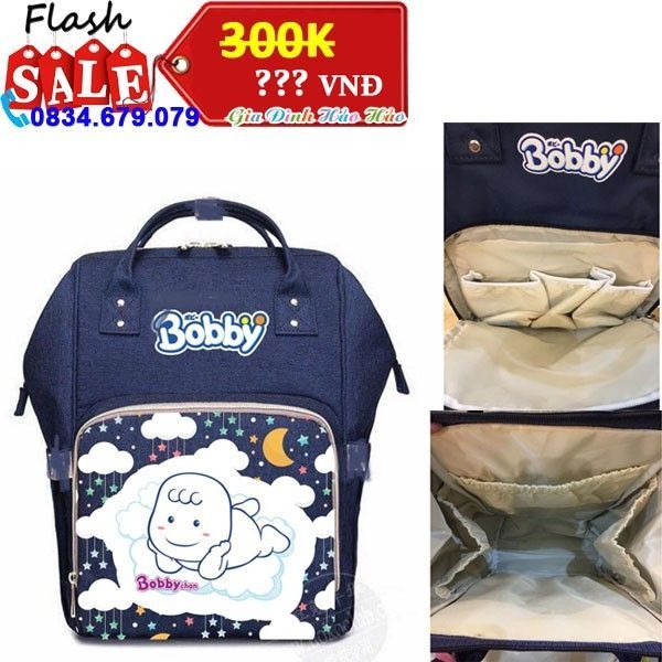 Balo bỉm sữa đa năng Bobby