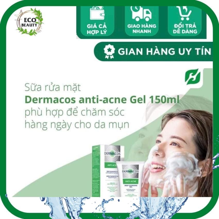 [ECO BEAUTY] Sữa rửa mặt Dermacos ngăn ngừa mụn 150mL