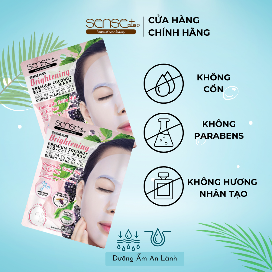 Brightening Premium Coconut Bio-cell Mask Sense Plus