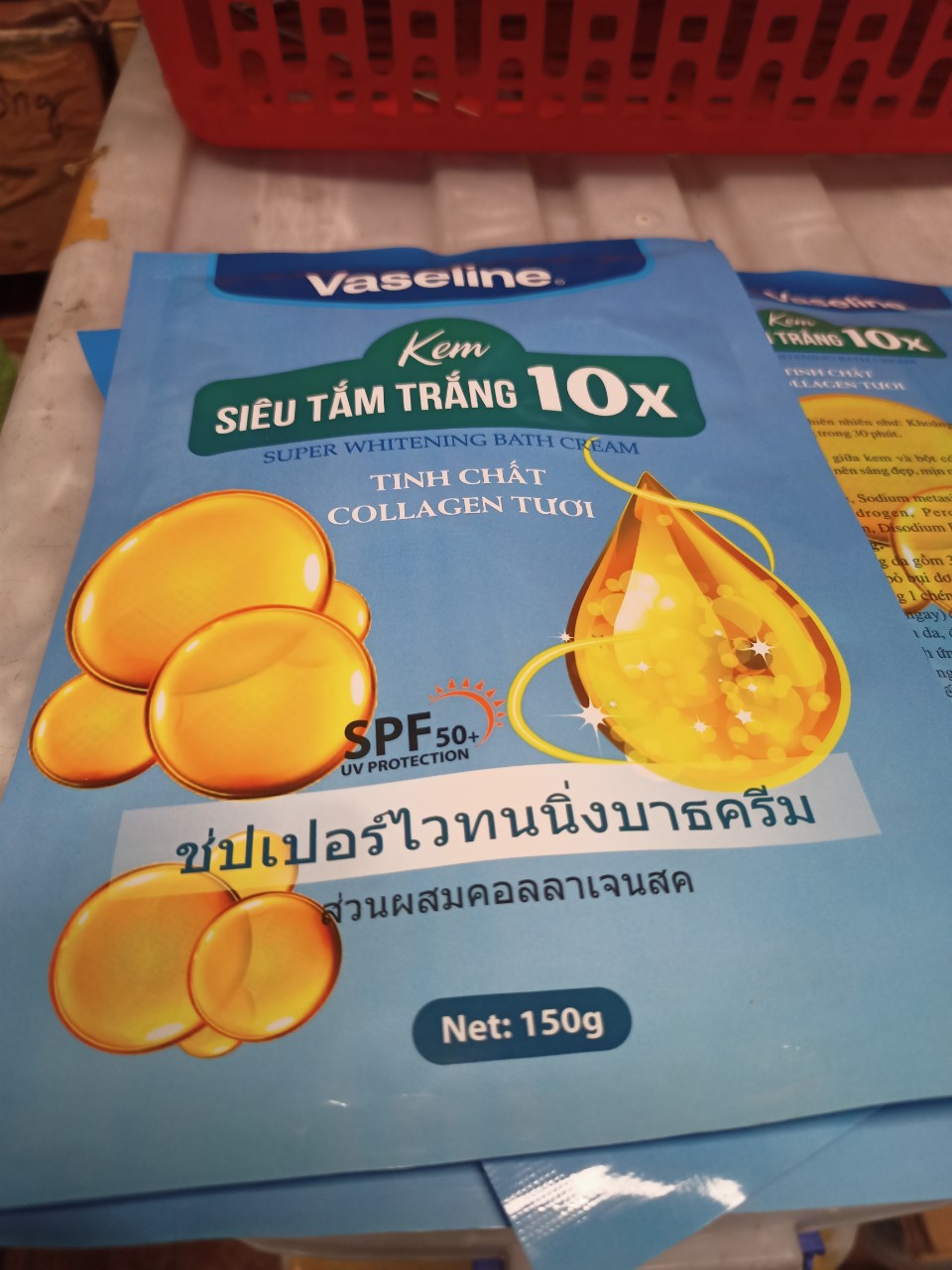 Siêu tắm trắng Vaseline 10x - XANH