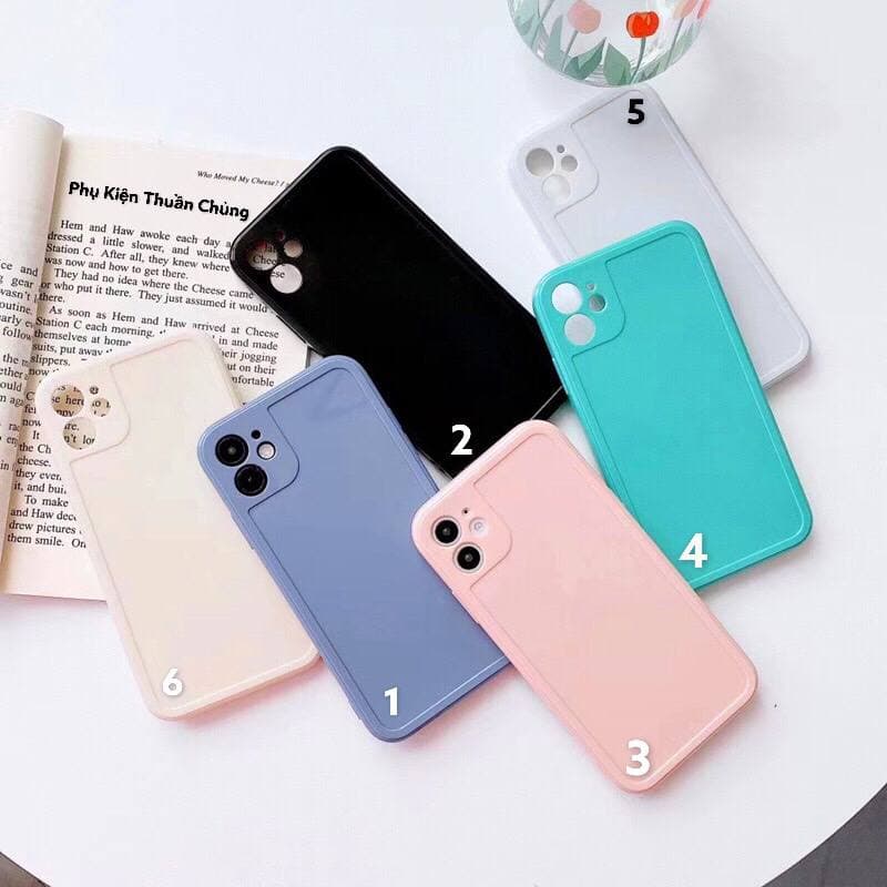 [HCM]Ốp dẻo màu viền vuông kẹo ngọt dành cho iPhone 7plus8 PlusXXs max1111 Pro max1212 Pro Max