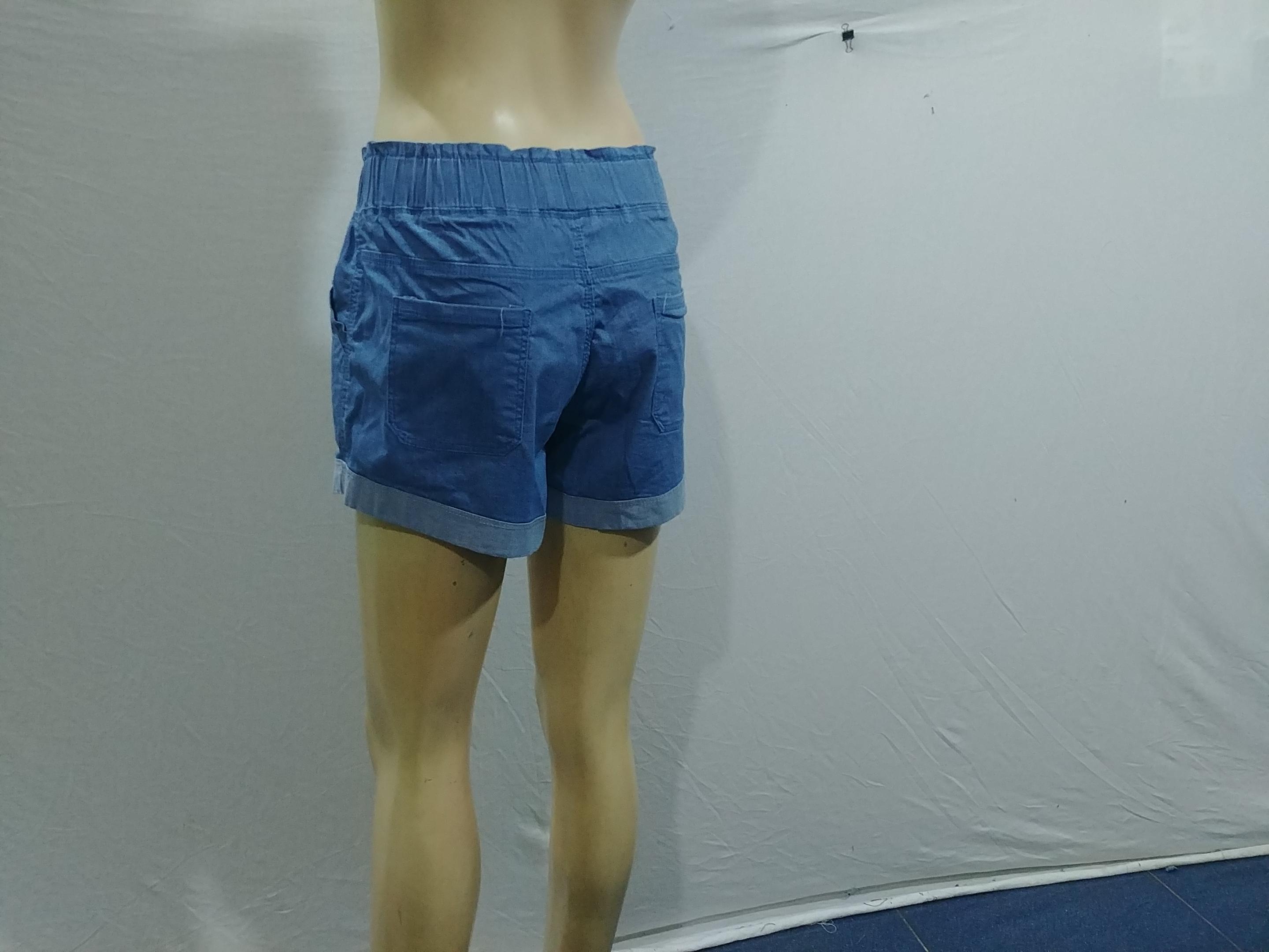 [HCM]quần short jean lưng thun lai lật