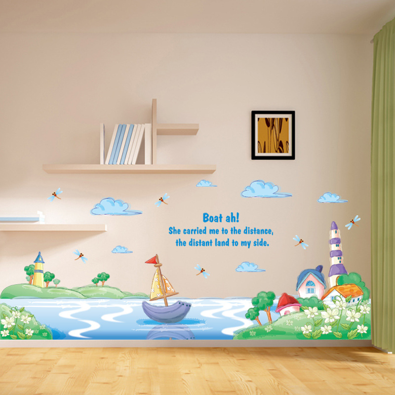 Decal dán tường cá và động vật dưới nước