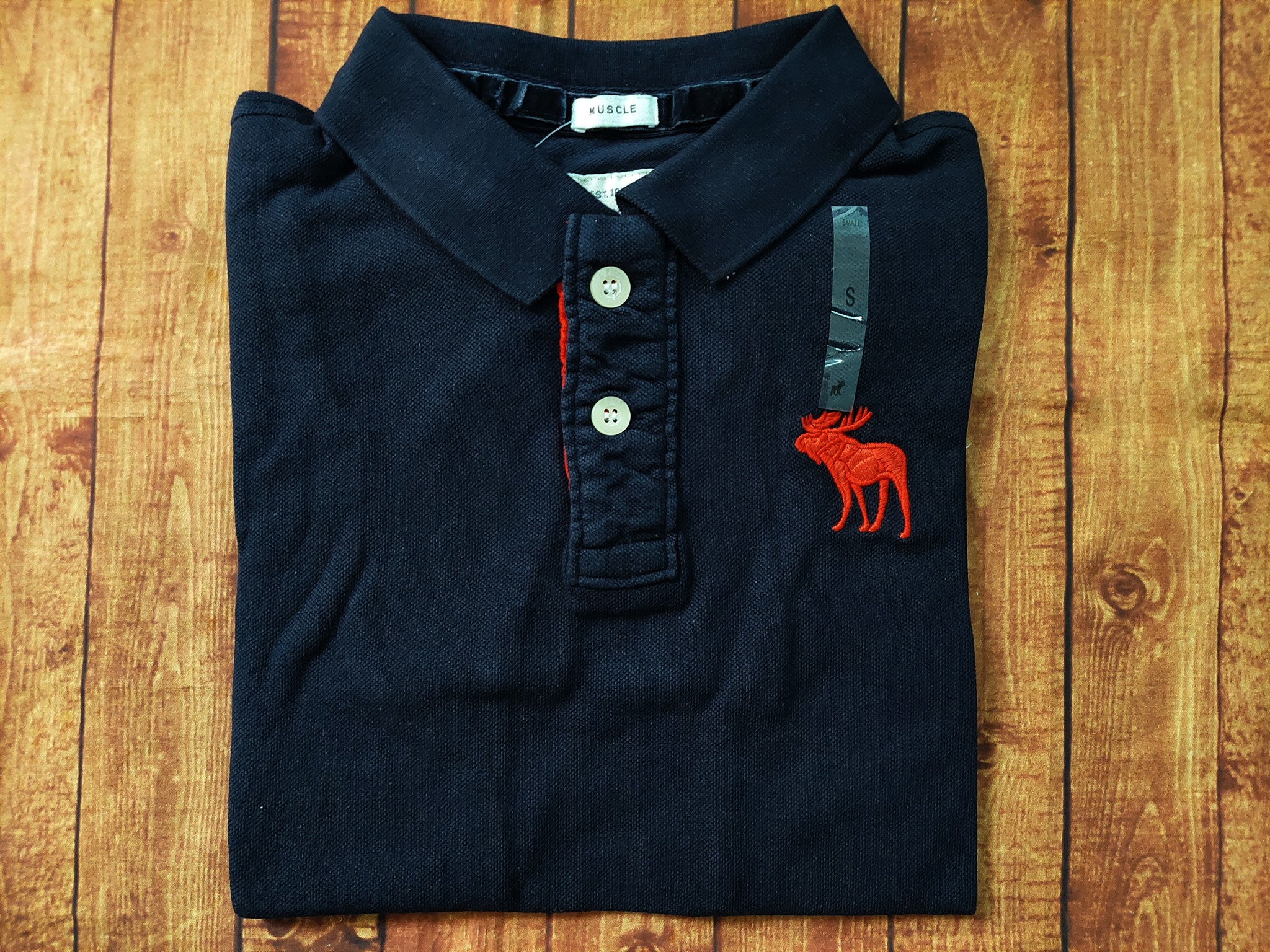 Áo thun Polo Abercrombie Black & Navy