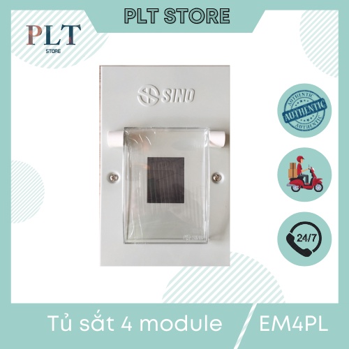 Tủ điện vỏ kim loại chứa 4 Module SINO ( 20x13x6.5 )