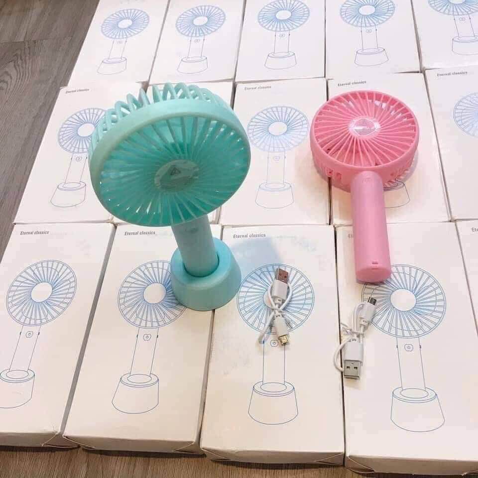 Quạt mini tích điện cầm tay 3 tốc độ
