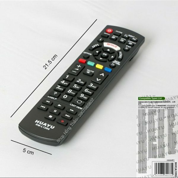 Bảng giá remote tivi panasonic  LED LCD 1268 hua