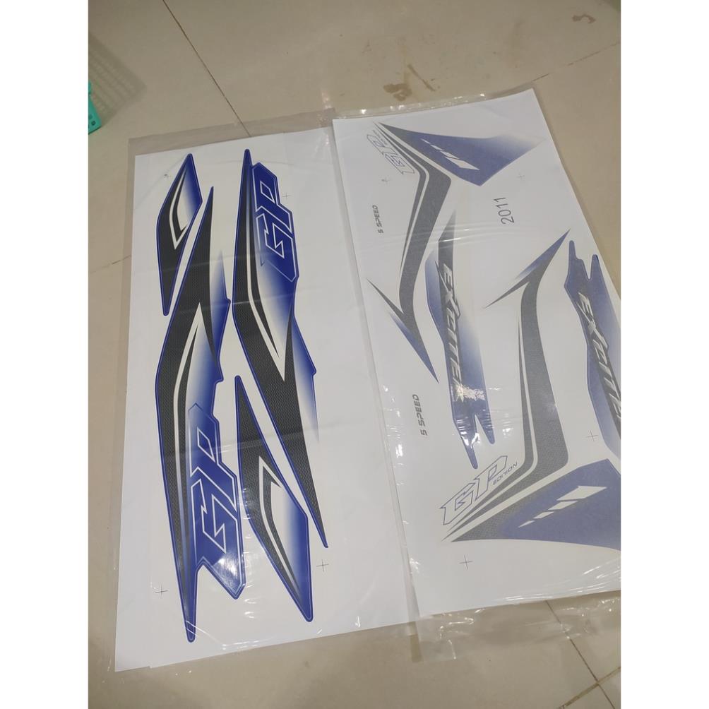 Tem Rời Exciter 135 Zin 2011 Trắng Xanh Gp