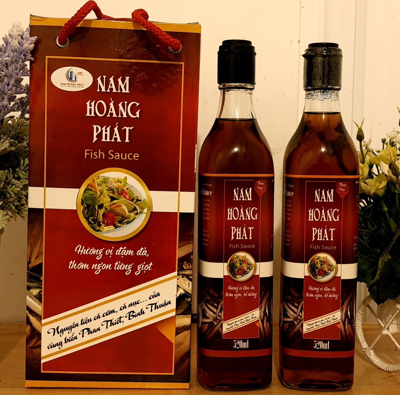Nước mắm Truyền thống Phan Thiết - NAM HOÀNG PHÁT Loại GOLD 20N - Chai 520 ml (Quy cách Thùng 6 chai)