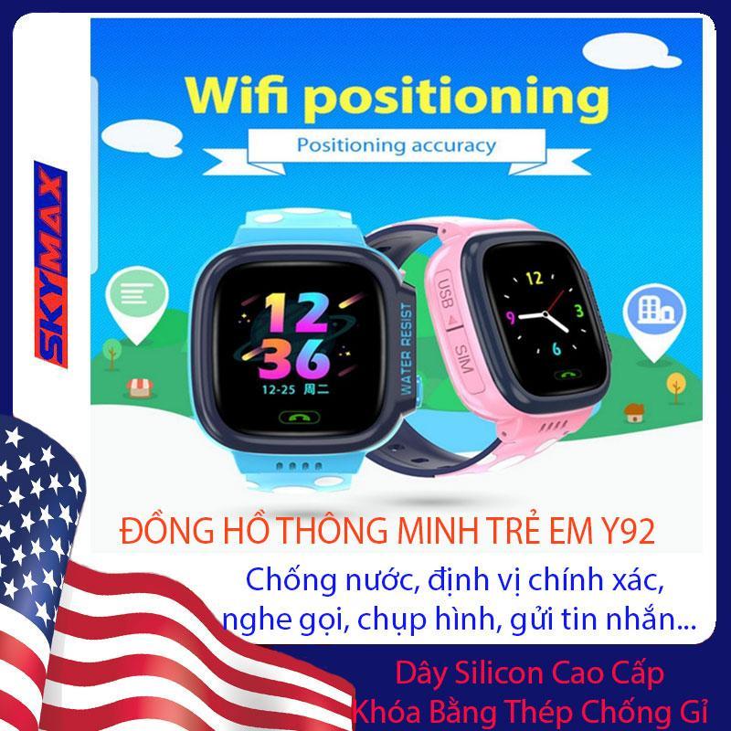 Nơi bán Đồng Hồ Thông Minh Trẻ Em Y92 Chống Nước IP67 Định Vị Chính Xác Quay Phim Gọi 2 Chiều HD Dây Silicon Khóa Bằng Thép Chống Gỉ Dùng Cho Bé Nam và Nữ Giá Rẻ Phiên Bản 2019 Skymax