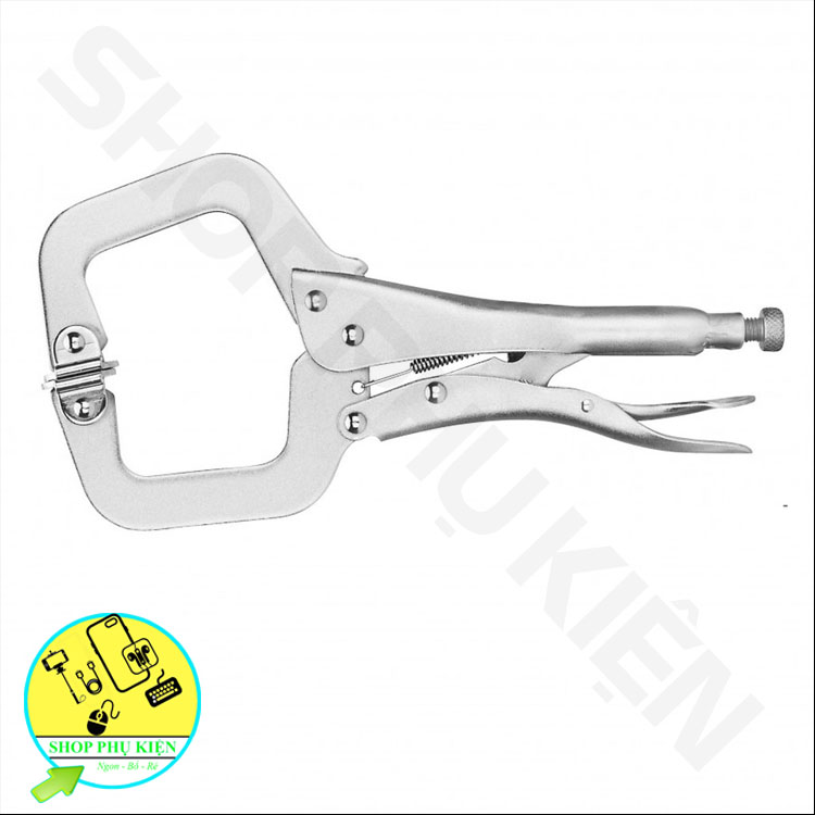 Kìm Chết Chữ C Có Kẹp Huanda 11inch 275mm (KÌM BẤM CHẾT CHỮ C, KÌM BẤM HÀN CHỮ C)