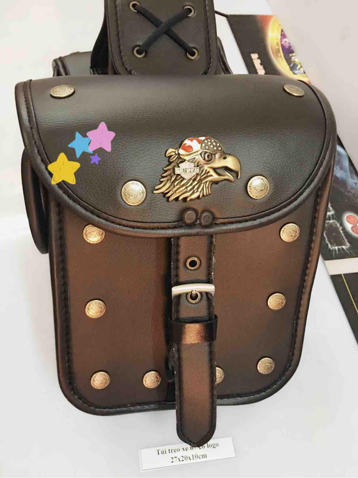 Túi treo xe 67 có logo cao cấp 27x20x10cm