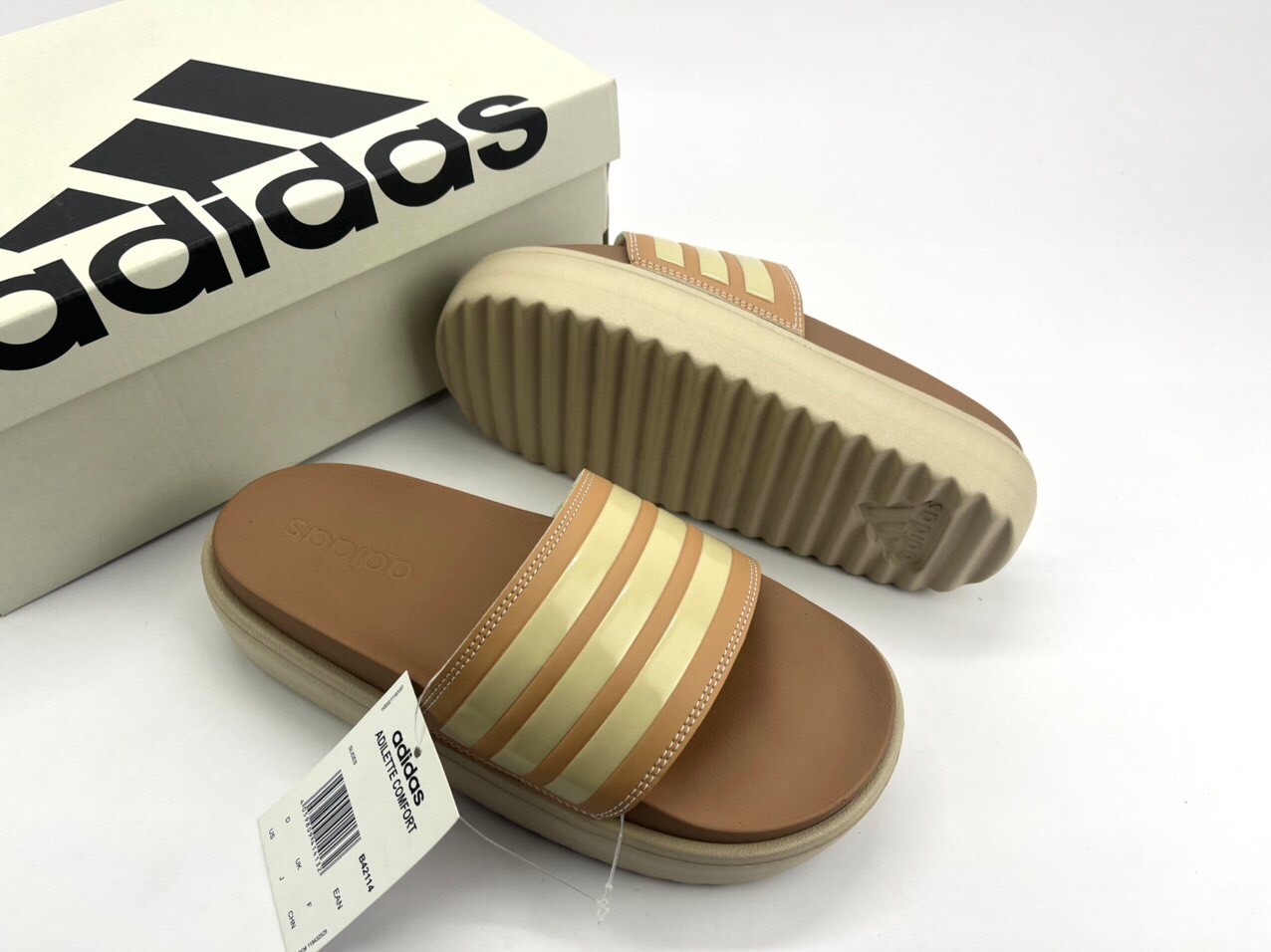 Dép quai ngang Adidas đế cao 5cm