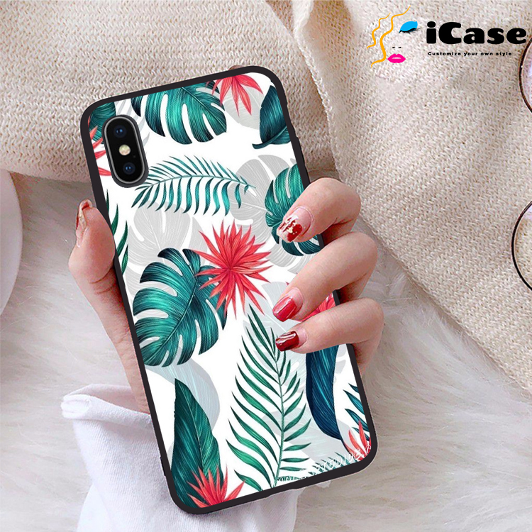 Ốp lưng iPhone X viền dẻo TPU BST Hoa