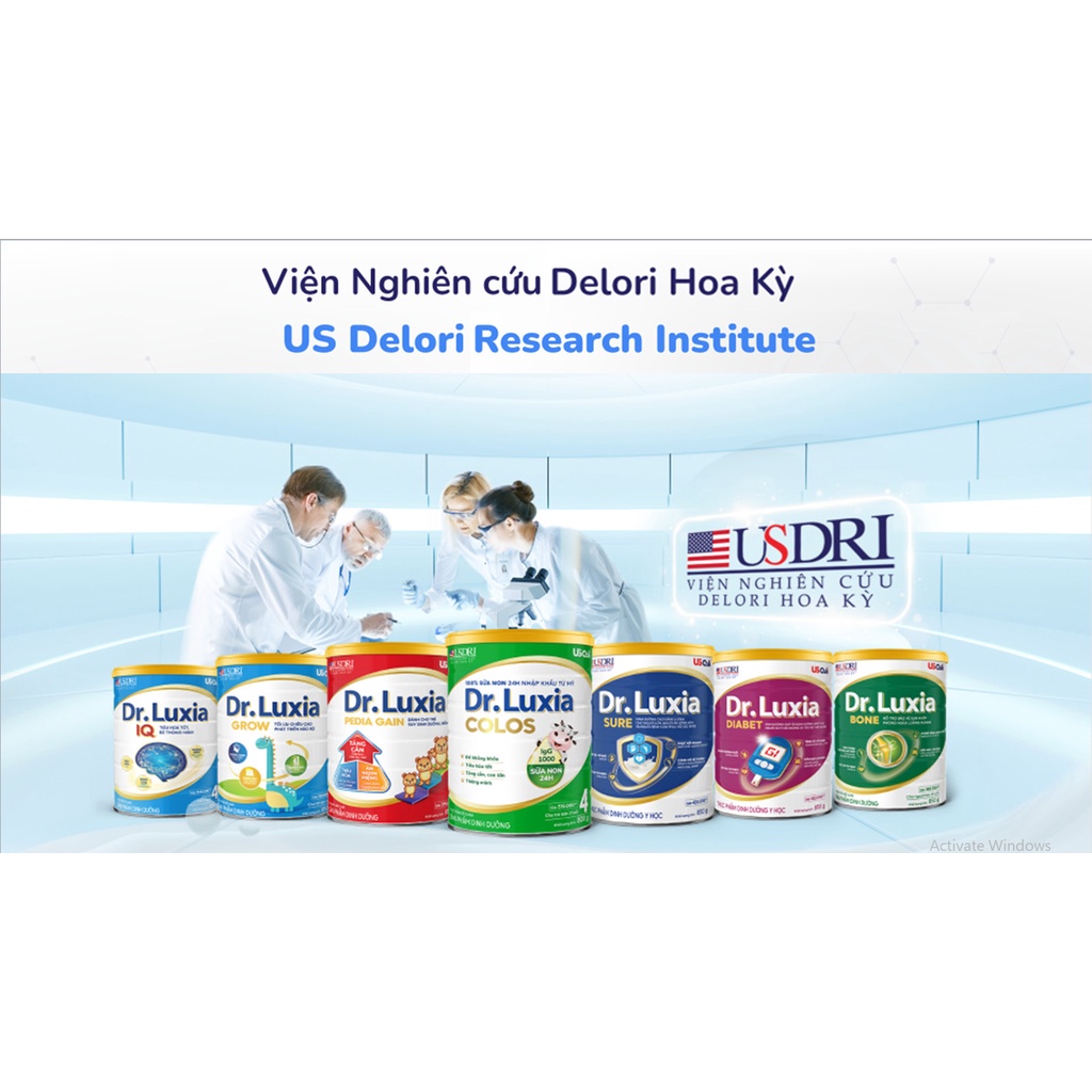 Sữa bột Dr.Luxia Sure 900g Mới