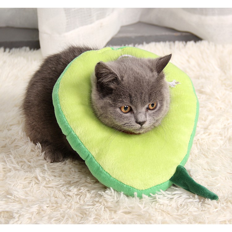 Vòng Cổ / Gối Chống Liếm Cho Chó Mèo - Hình Trái Bơ & Bánh Mì Dễ Thương