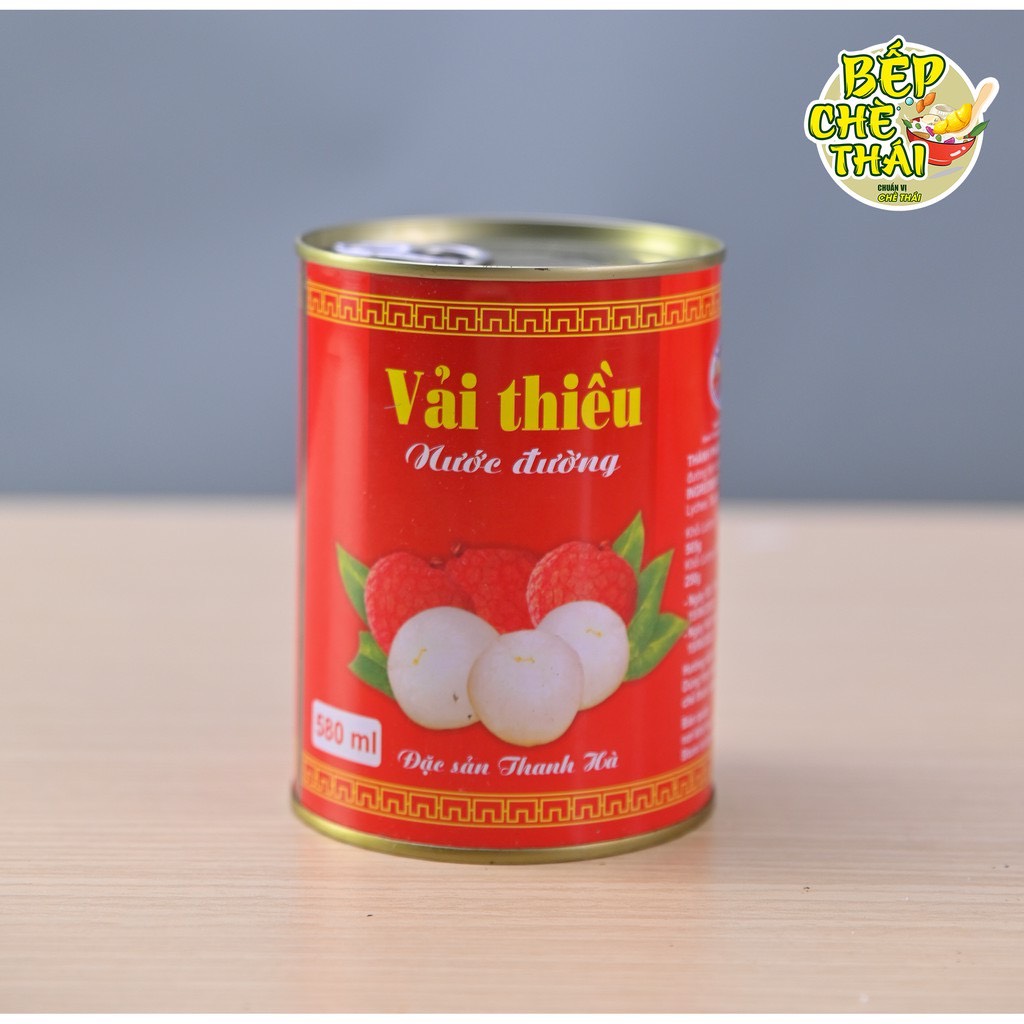 Vải thiều nước đường Thanh Hà 565g  - Bếp Chè Thái