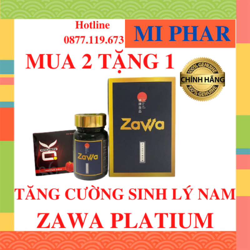 [HCM]MUA 2 TẶNG 1 (Mẫu Mới)Zawa Platinum Tăng Cường Sinh Lý Nam - [Chính Hãng] - Hỗ Trợ & Điều Trị Xuat Tinh Sớm- MI002 cao cấp