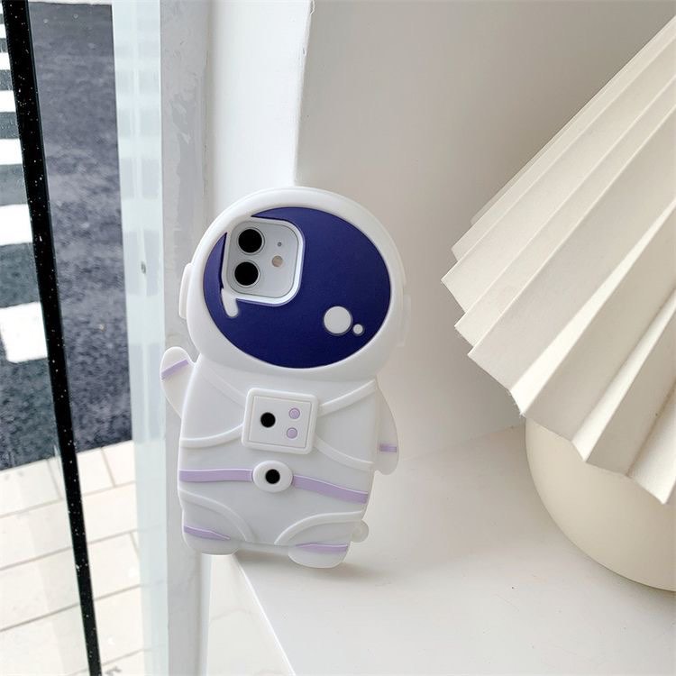 Ốp iphone full viền silicon spaceman