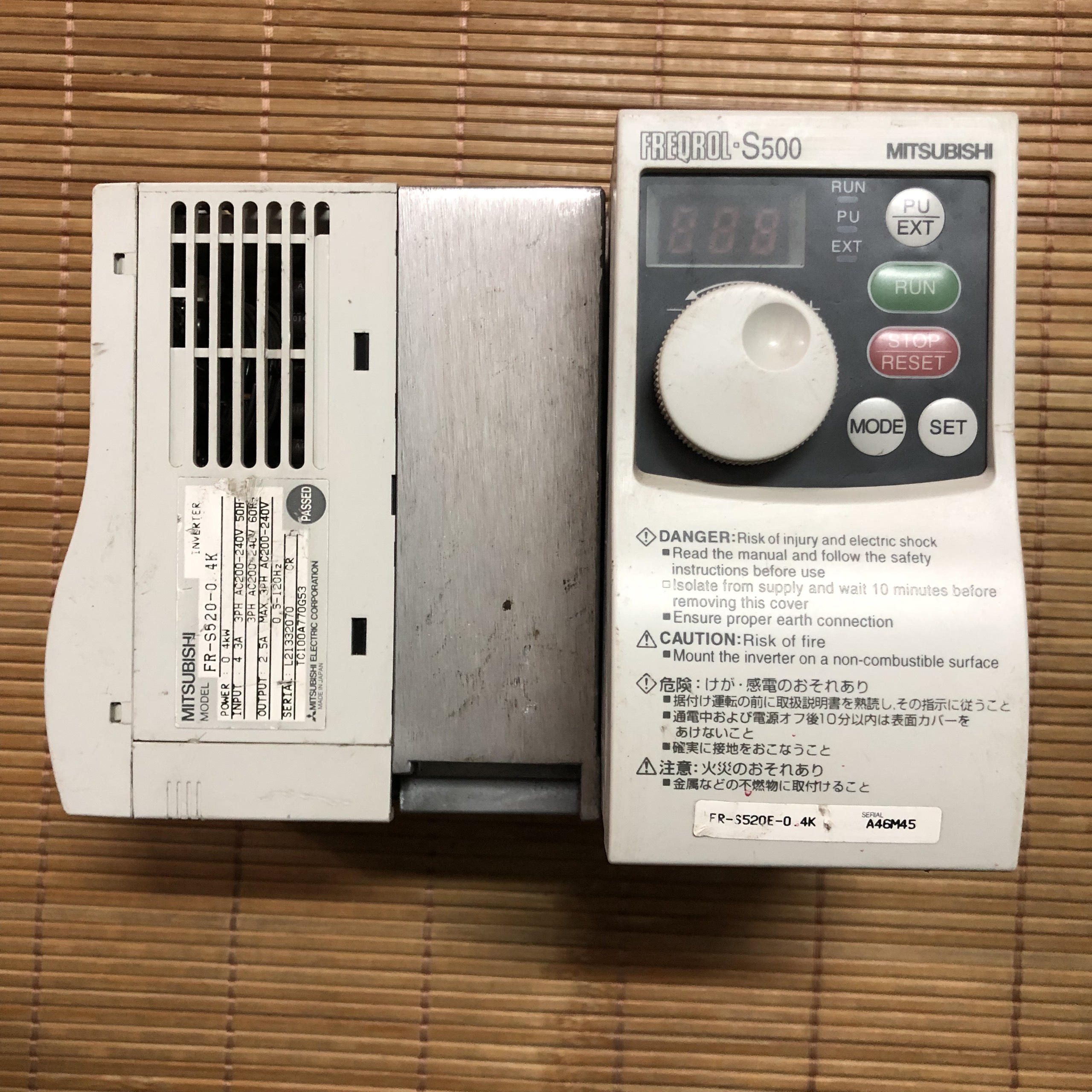 Biến tần cũ Mitsubishi 1pha 3pha 220V