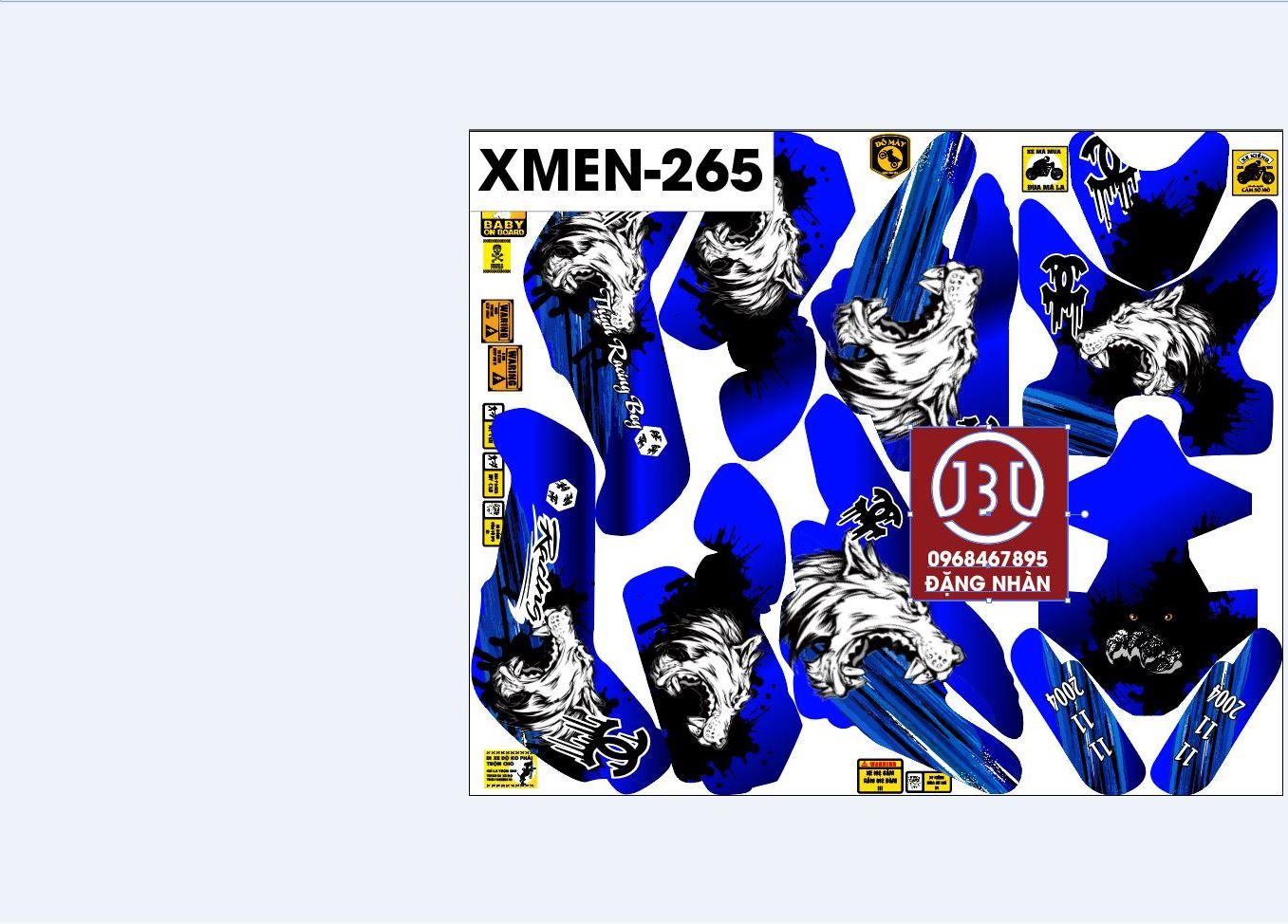 TEM TRÙM XE ĐIỆN XMEN 265