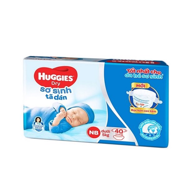 Tã dán sơ sinh Huggies NB dưới 5kg