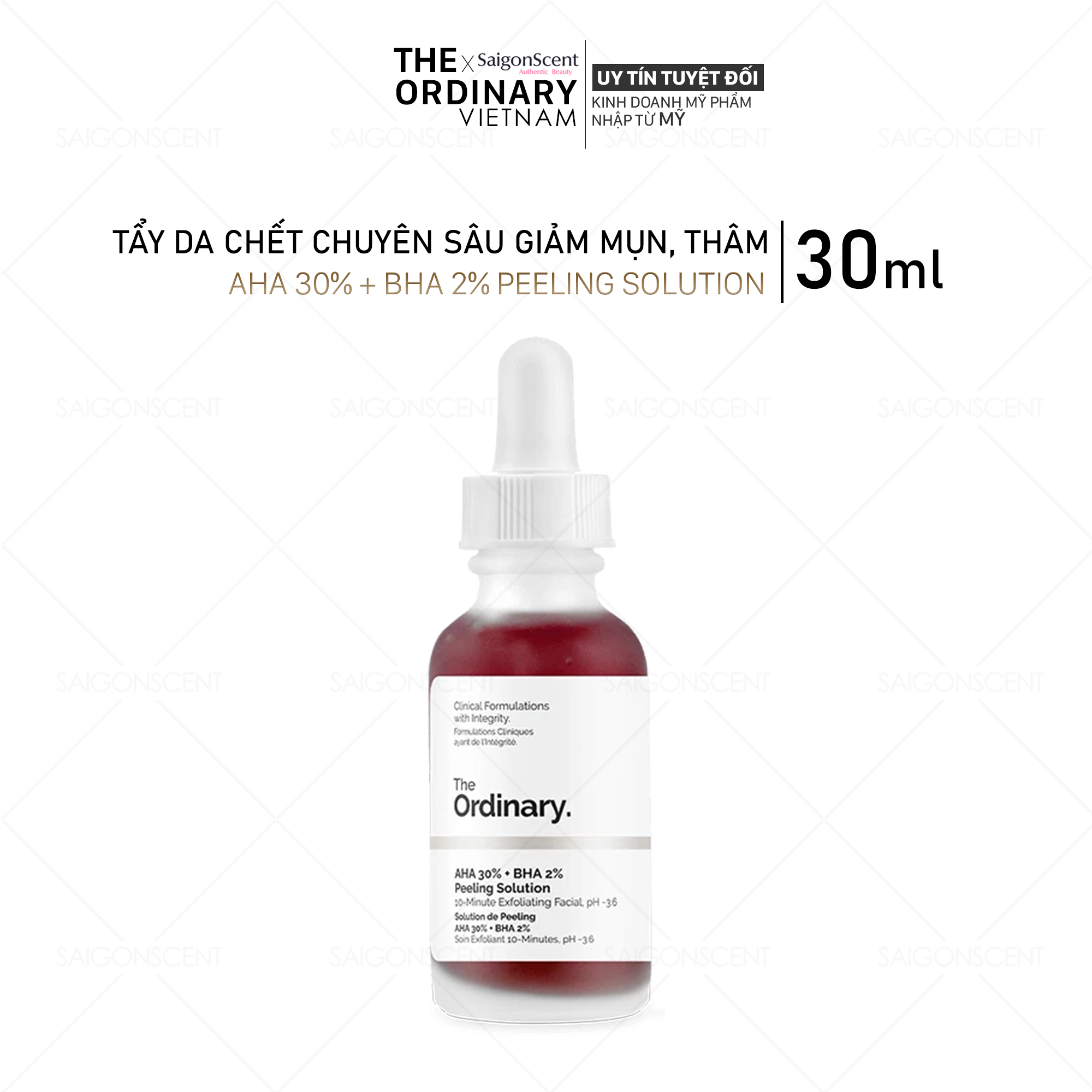 Tinh chất The Ordinary AHA 30% + BHA 2% Peeling Solution ( 30mL )