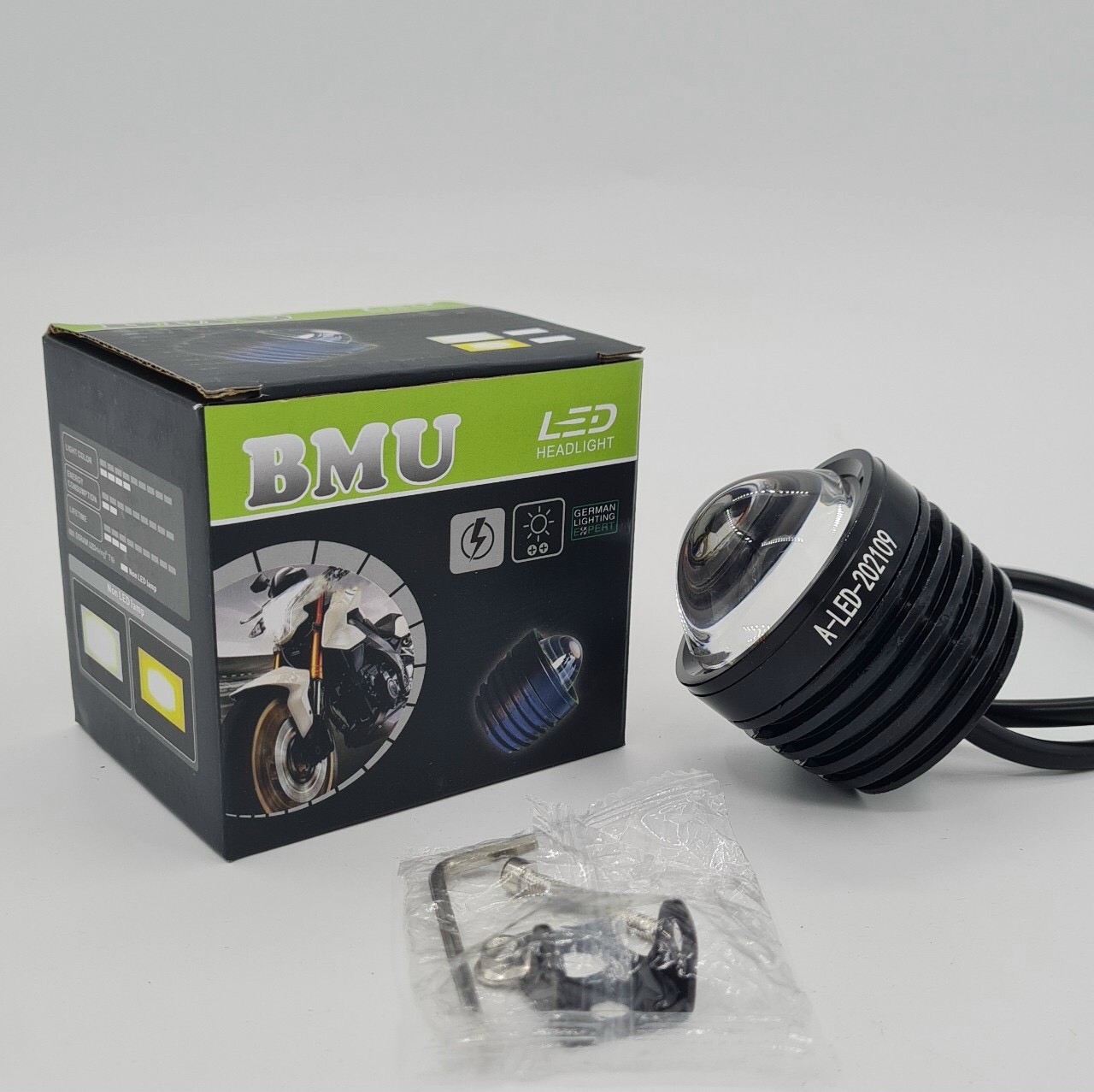 Trợ sáng bi cầu BMU T20 - Pha trắng cốt vàng