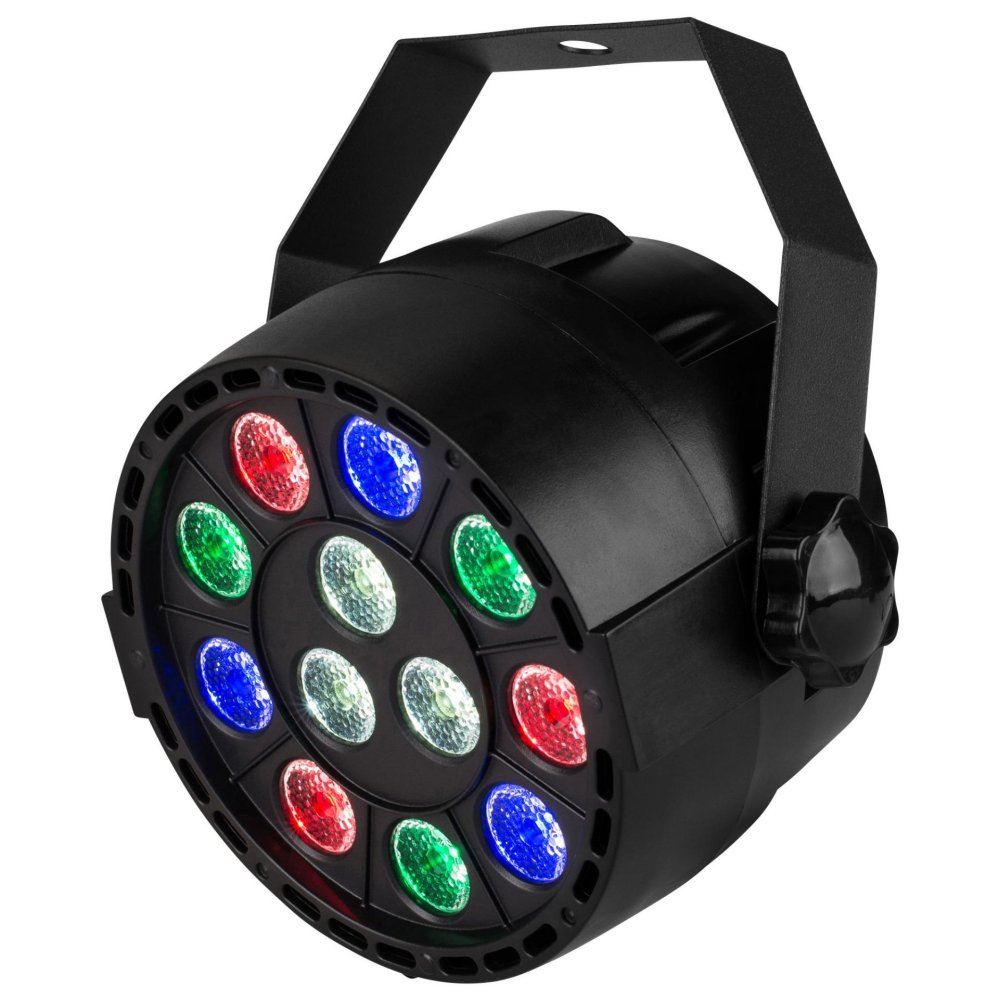 Đèn sân khấu Flat Par Light 12 Led Cảm ứng âm thanh(Đen)
