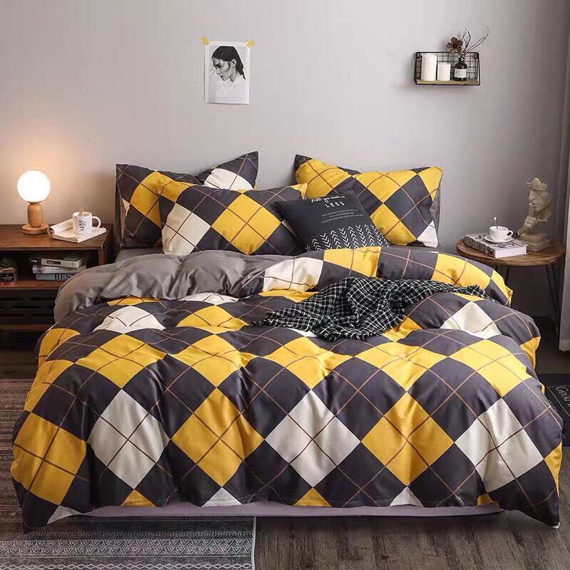 Set chăn ga gối COTTON Hàn Quốc - KẺ 3 MÀU , ga giườg , vỏ chăn , vỏ gối , grap -kovico  drap giường, ga giường, ra giường, drap trải giường,ga trải giường, drap trải giường đẹp ga trải giường cưới, bộ ga trải nệm mát, ga giường cưới,Ga giường spa