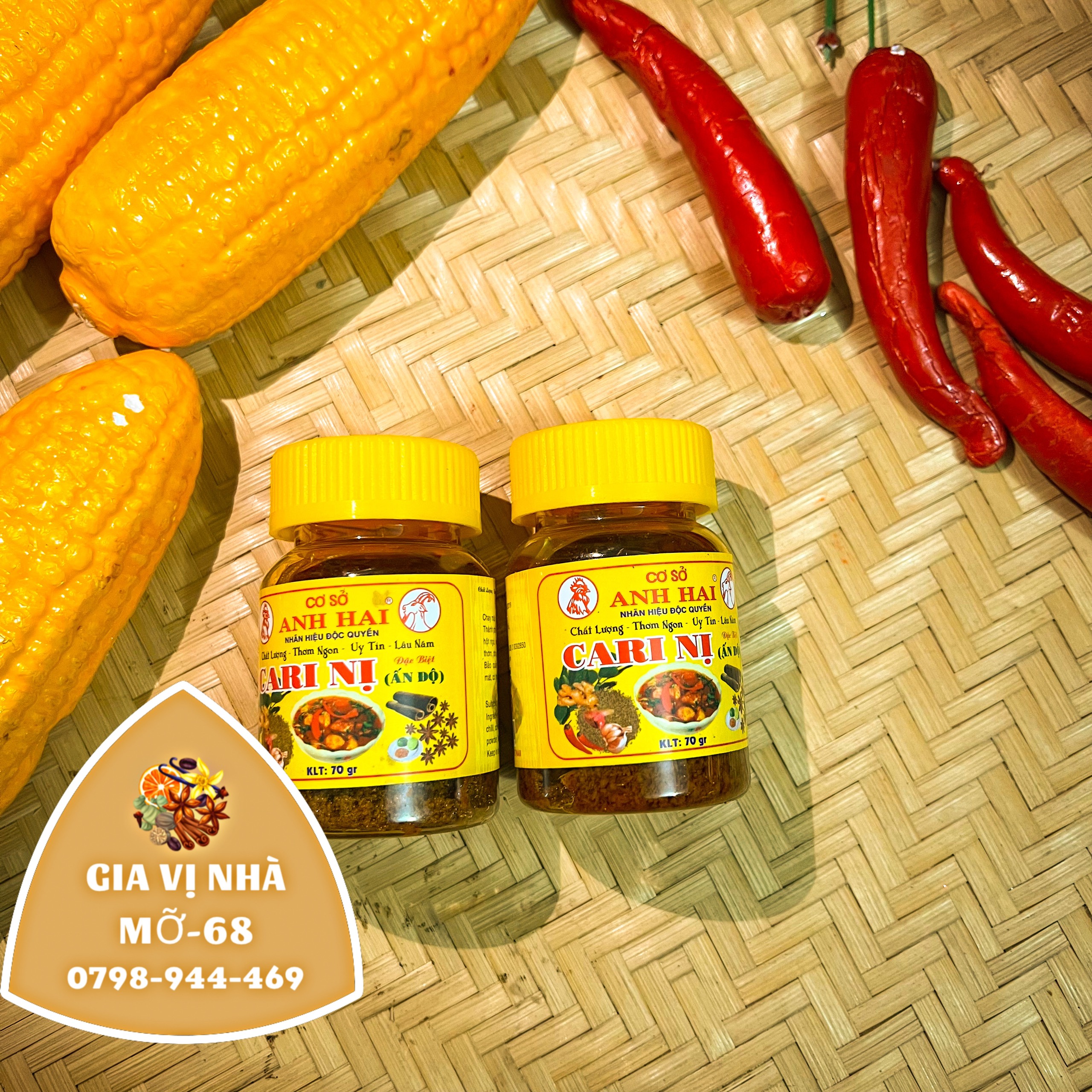SỐT CÀ RI NỊ HIỆU ANH HAI - HỦ 70GR