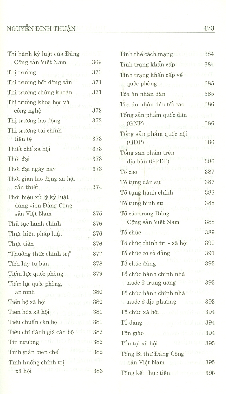 Thuật Ngữ Lý Luận Chính Trị