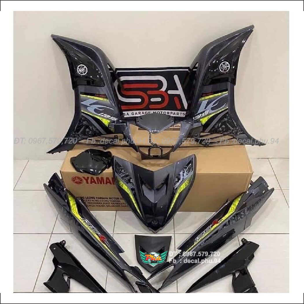 Tem rời ex exciter 135 2020 lc xám đen