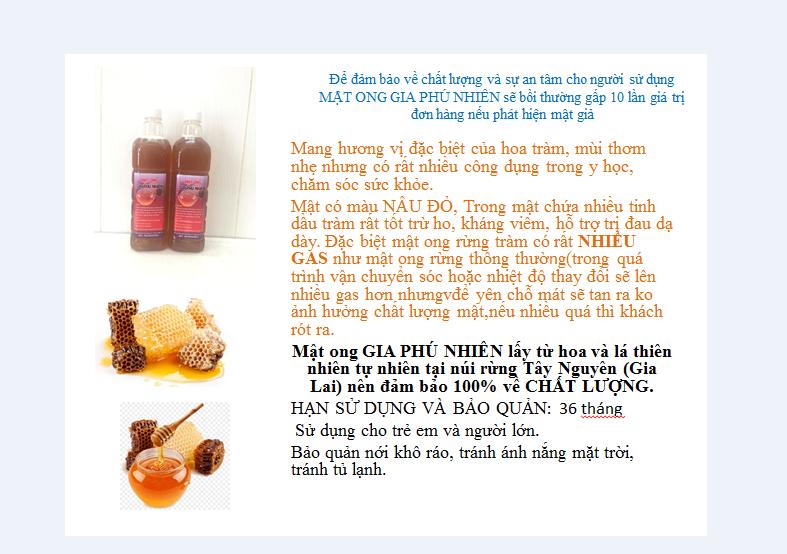 2 lít mật ong tràm nguyên chất