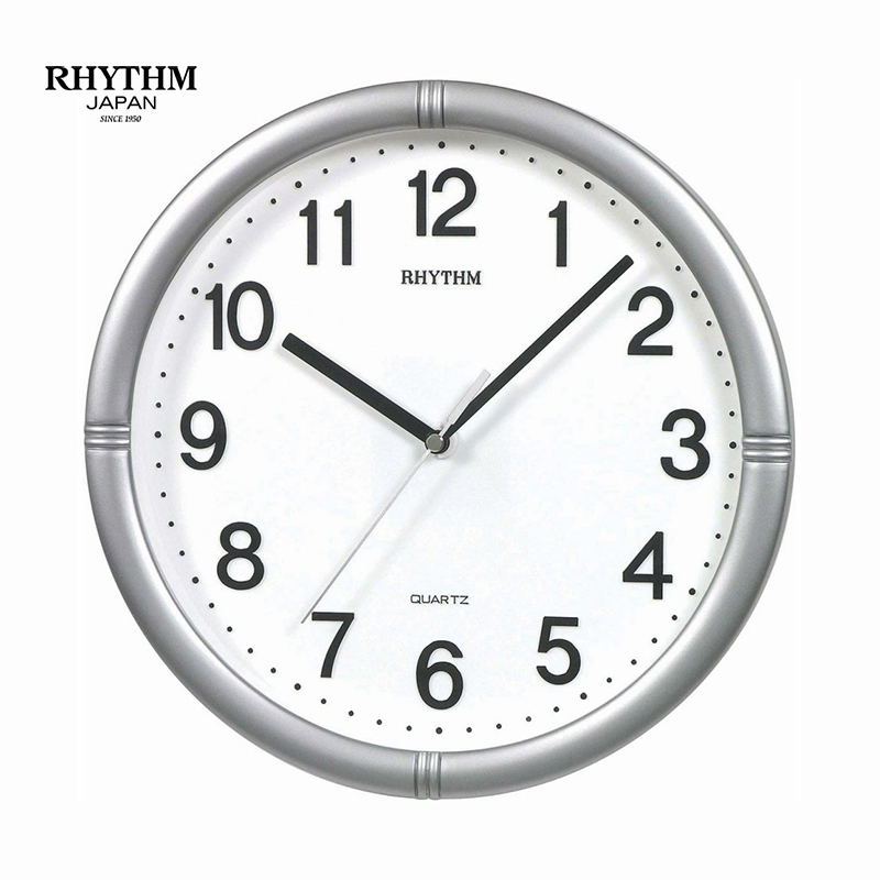 Đồng hồ treo tường nhật bản rhythm cmg434br19 kt 28.0 x 4.3cm, 580g vỏ nhựa. dùng pin