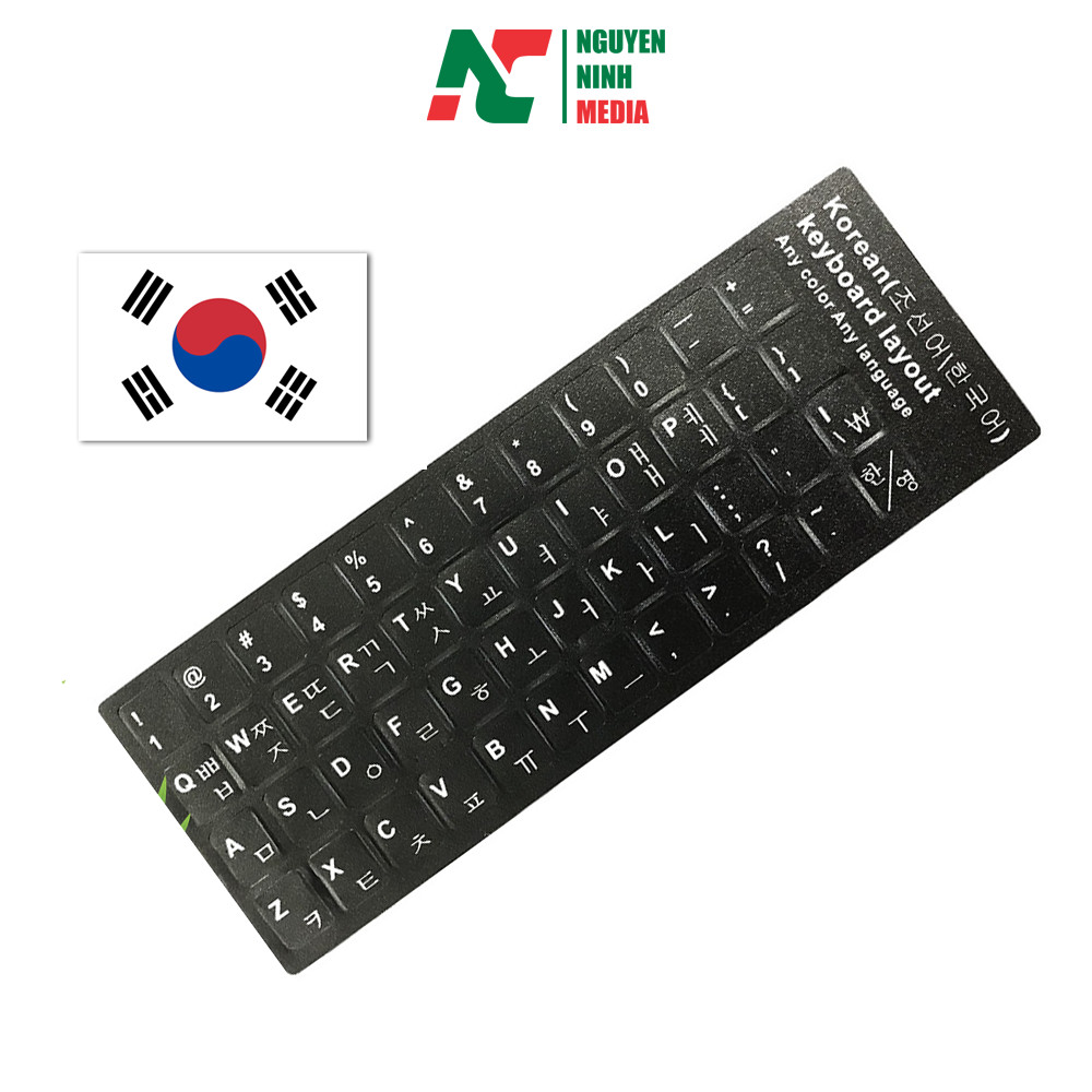 Miếng dán bàn phím tiếng Hàn Quốc