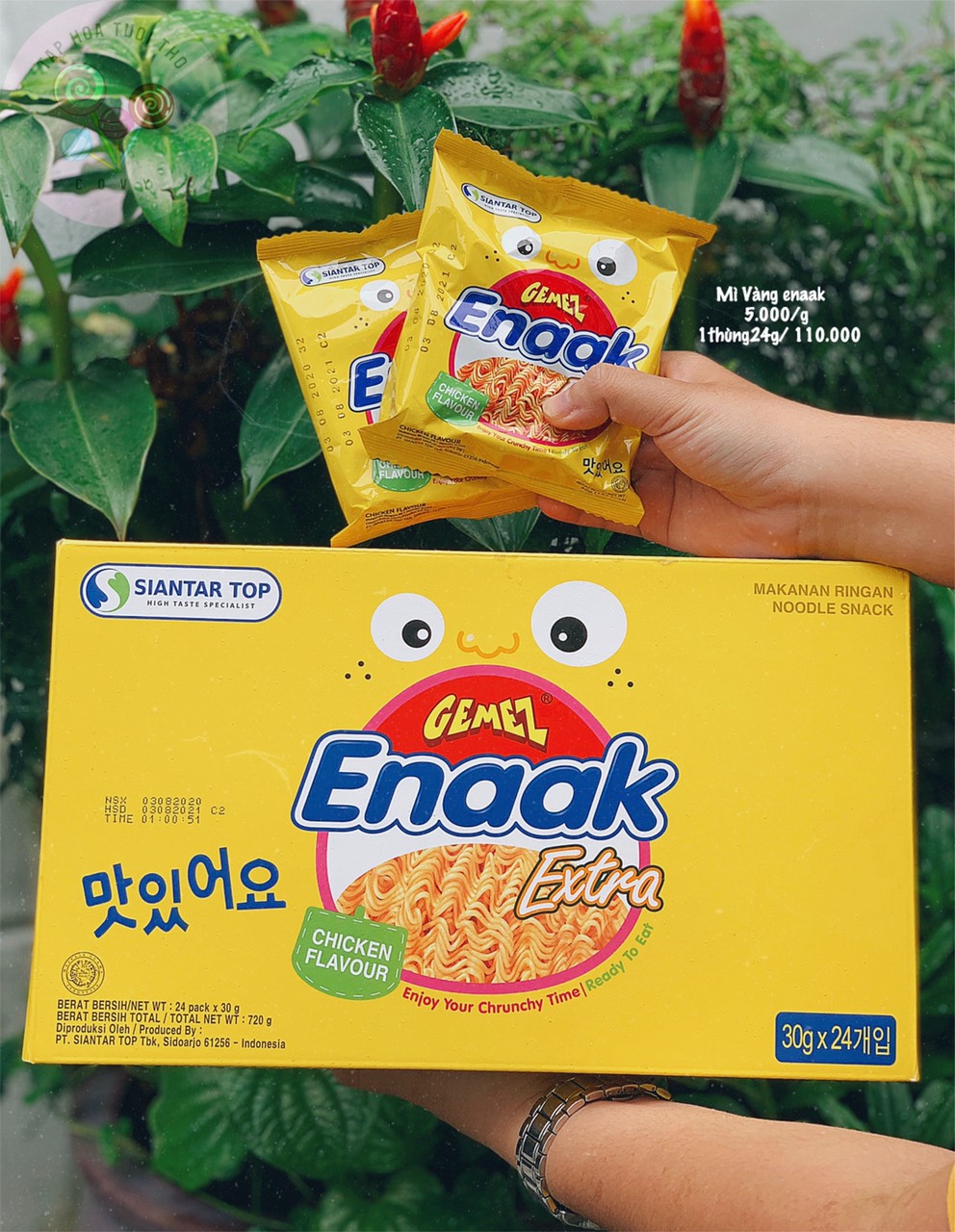 2 Thùng gói Mì vàng Enaak
