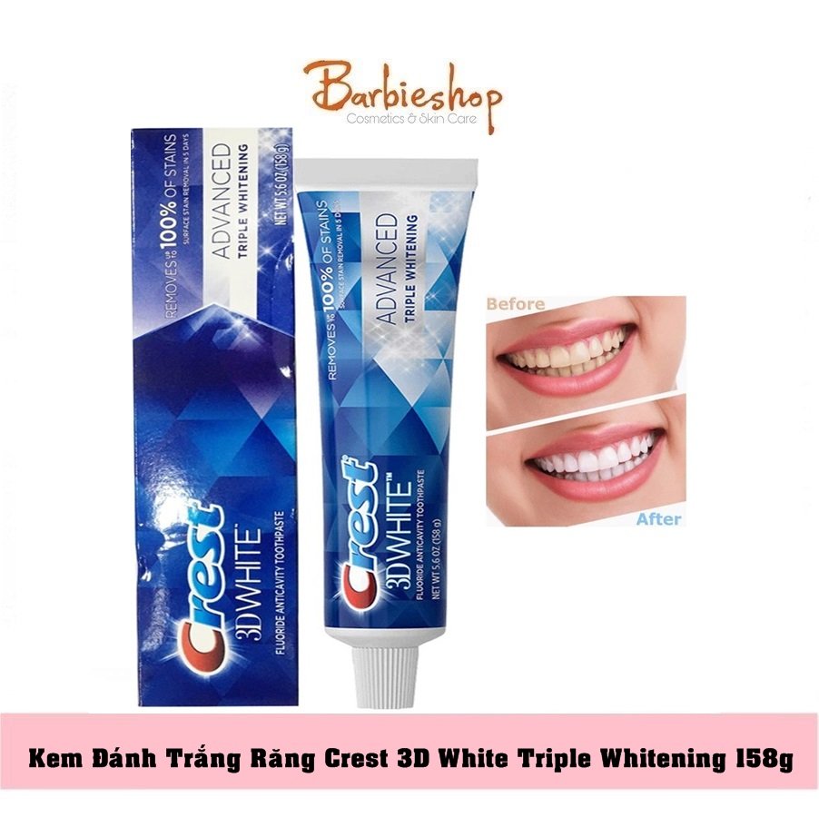 Kem Đánh Răng 3D Crest White Advanced Whitening [147g]
