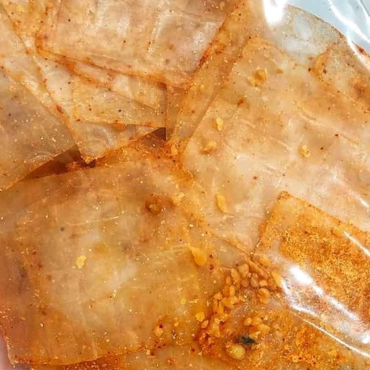 1 kí bánh tráng xike muối nhuyễn tỏi chính chủ nhà em trộn