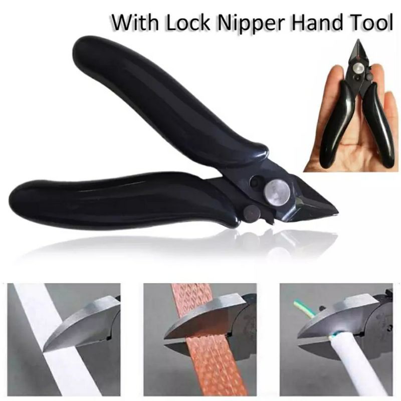 Kìm cắt chân linh kiện 3.5 có chốt hãm