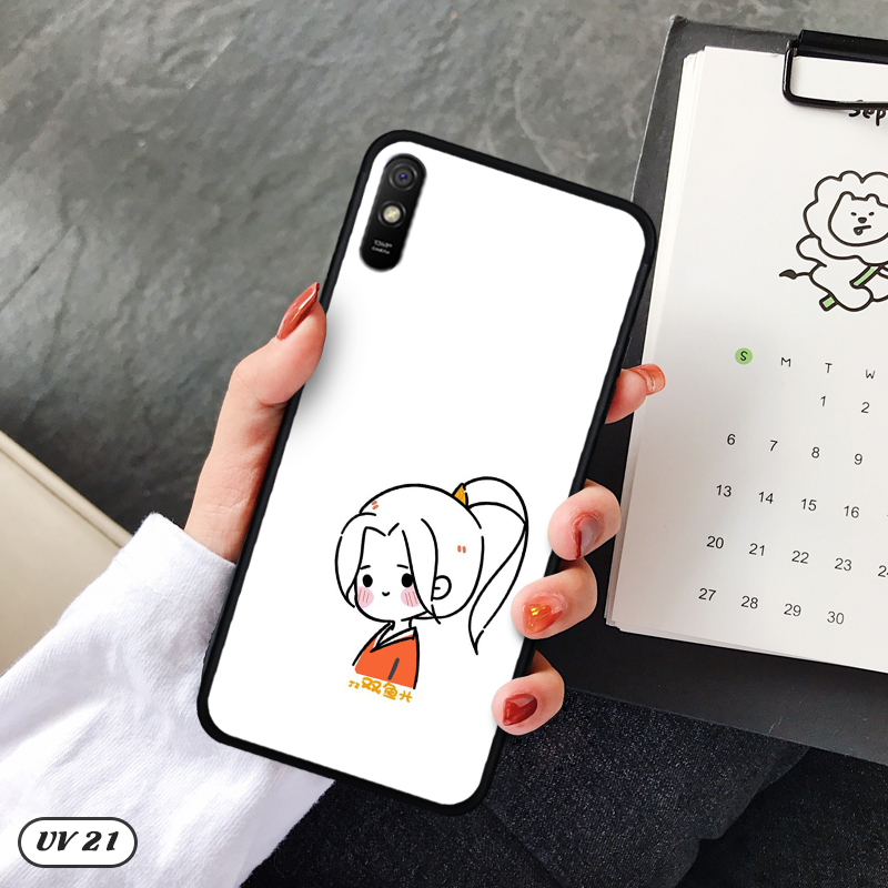 Ốp Xiaomi Redmi 9A lưng nhám -ngộ nghĩnh