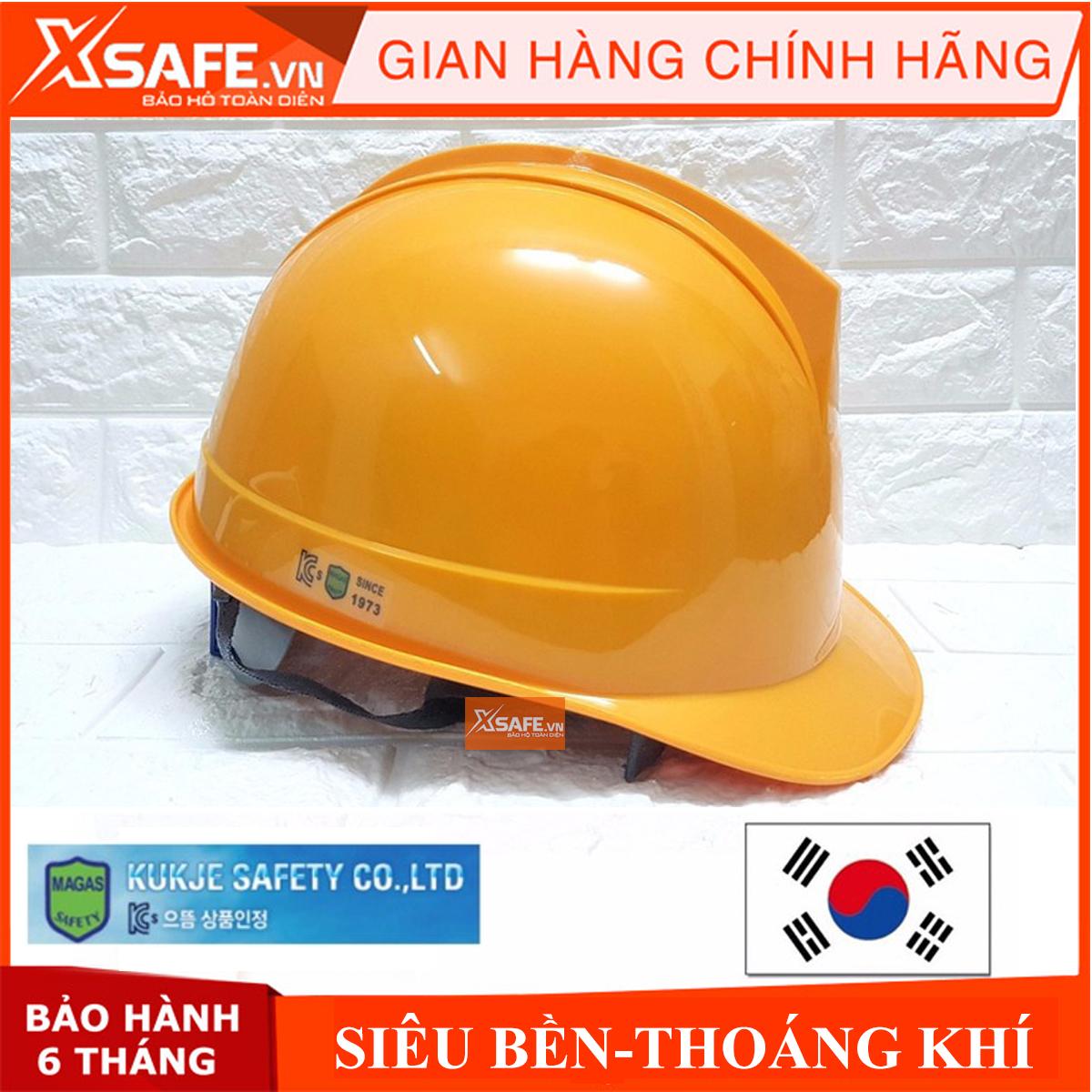 NÓN BẢO HỘ KUKJE HÀN QUỐC - MŨ BẢO HỘ CÓ 2 MÀU, TRẮNG , VÀNG