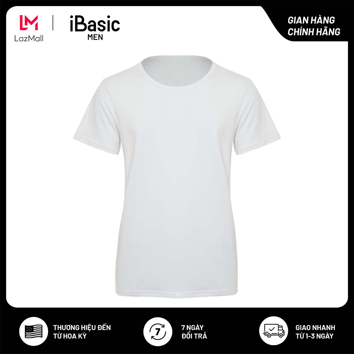 Áo thun nam cotton mặc nhà tay ngắn basic iBasic HOMM012-1