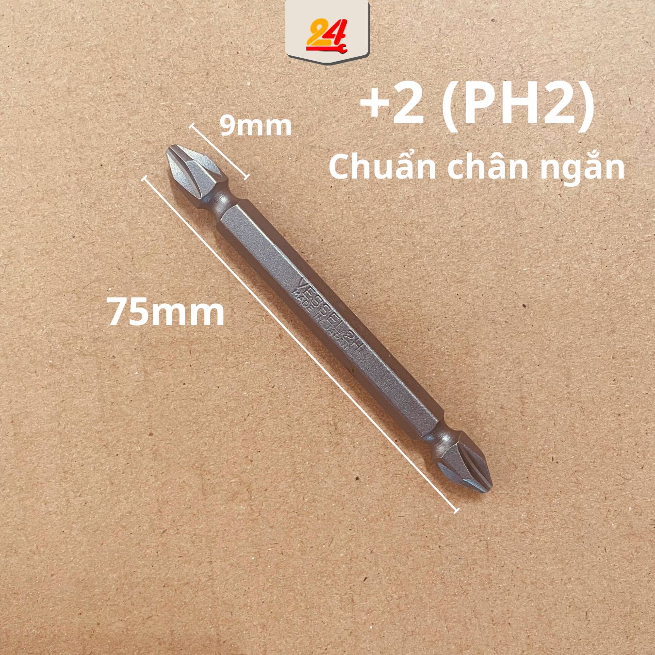 Mũi vít nhật vessel, 4 cạnh ph2