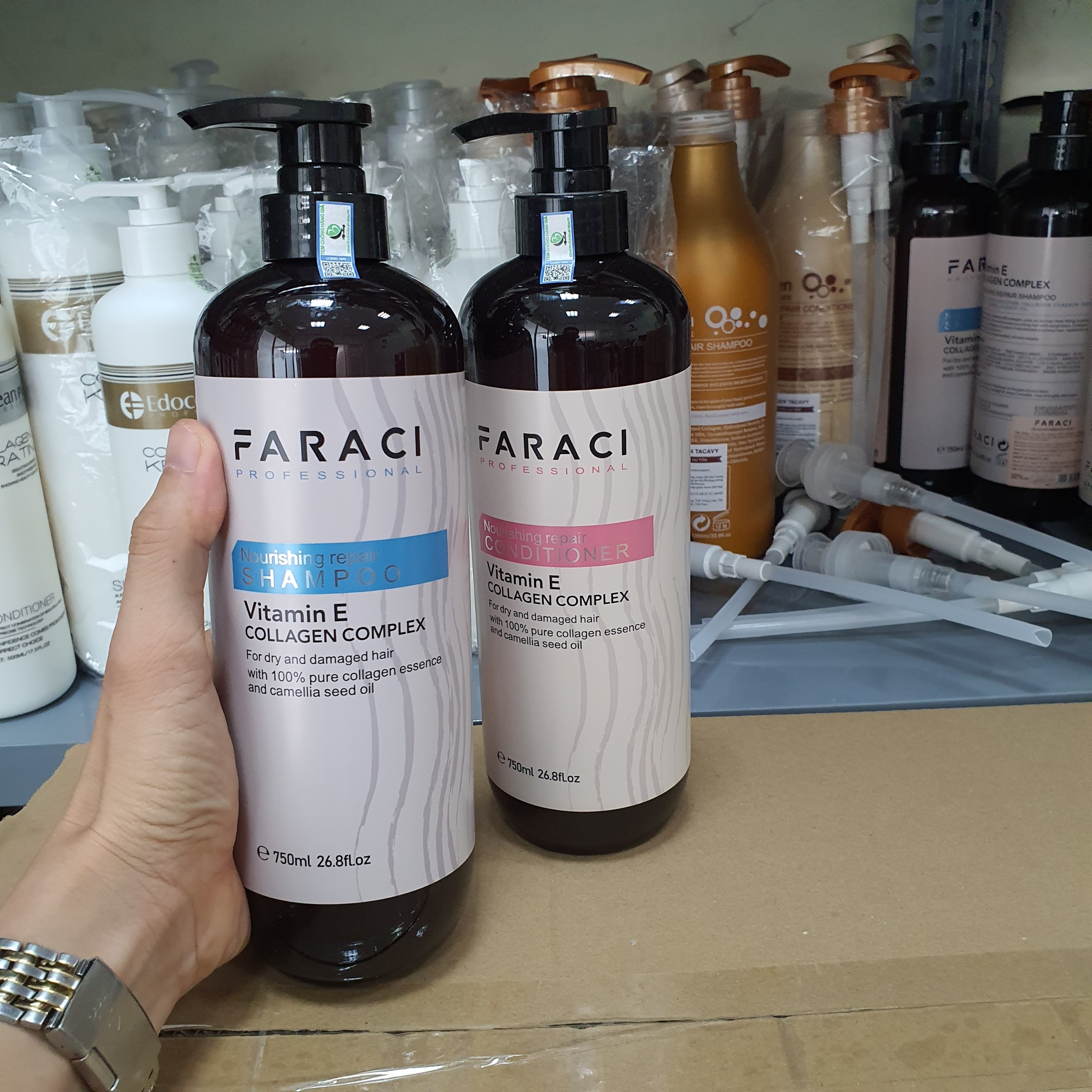 Shampoo Faraci alkali oil recovery renewal cuticle hair anti-hair loss conditioner hair super soft silky pair 750ml genuine goods