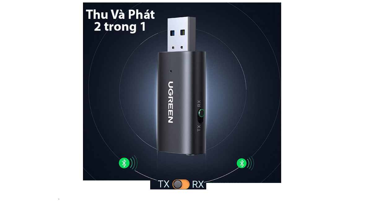 Bộ Thu Phát 2 trong 1 Bluetooth 5.1 Ugreen 60300 Chính Hãng