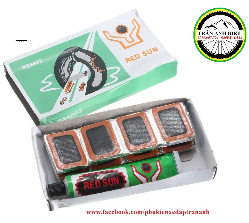 Hộp Vá Săm Ruột Xe Đạp REDSUN RS4803 - 48 Miếng Vá