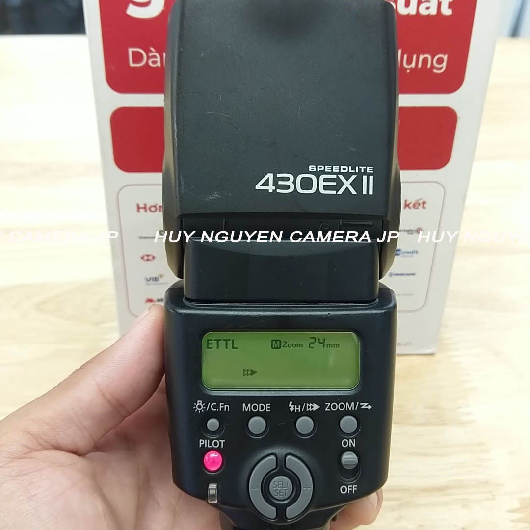 Đèn Flash Canon 430EX II,. Có E-TTL CHỤP TỰ ĐỘNG VỚI MÁY ẢNH CANON  EOS DSLR NGÀM EF, EF-S , CANON M .CANON R ,....  ÁNH SÁNG  TRONG TRẺO ĐÚNG MÀU . Canon Speedlite 430EX II
